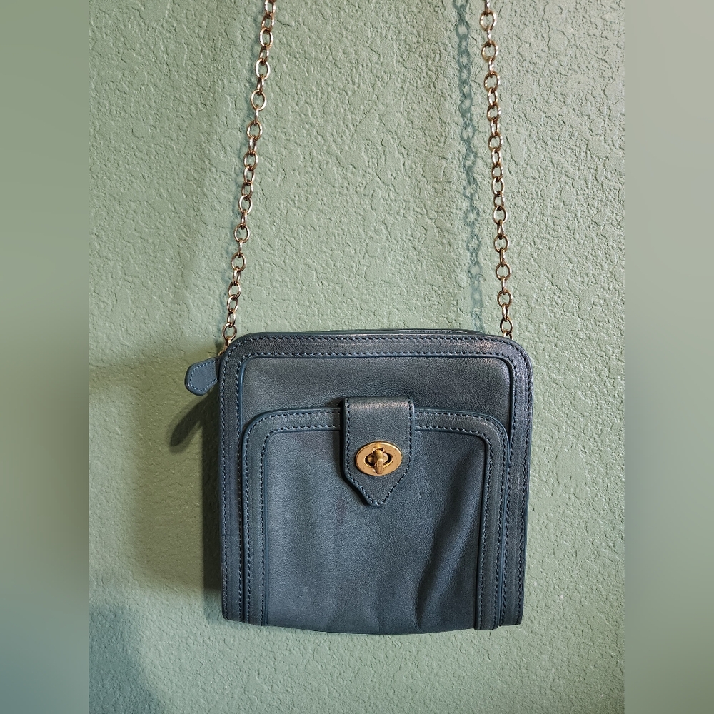 Steven Alan Green Leather Crossbody Bag